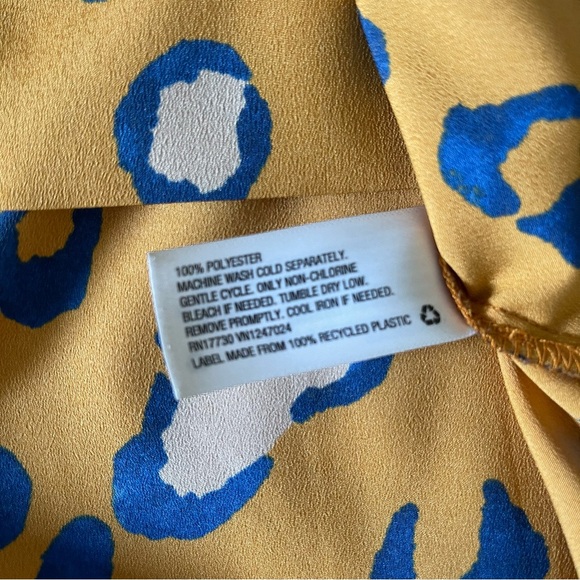 3.1 Phillip Lim x Target Animal Print Blazer Smoking Jacket Medium Orange Blue - Picture 8 of 8